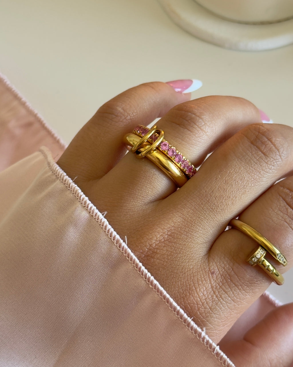 BAGUE MILA ROSE