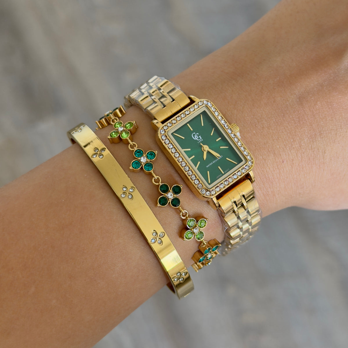 ARMBAND ALAÏA GRÜN